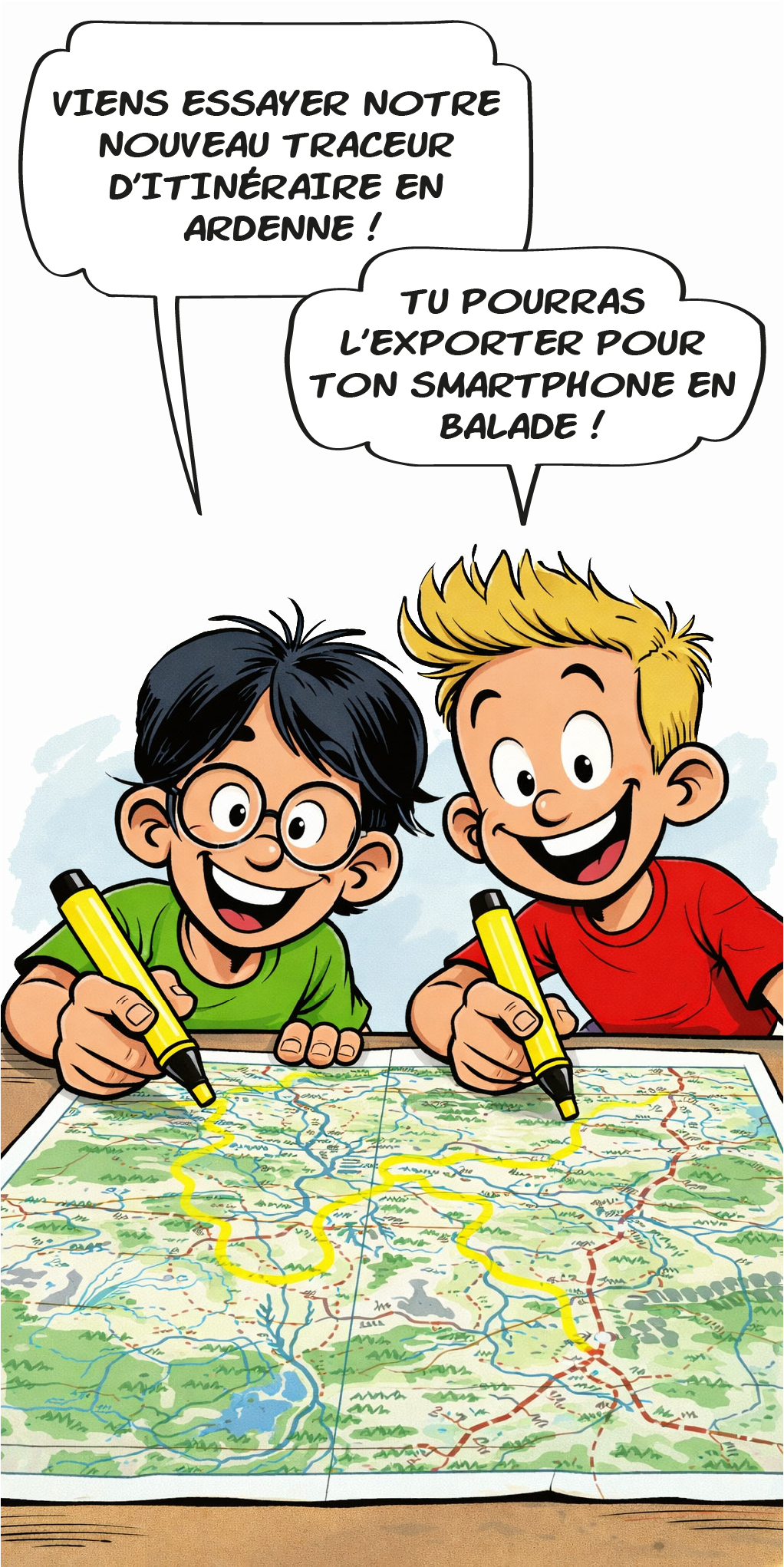 Essaie le nouveau traceur d’itinéraire !